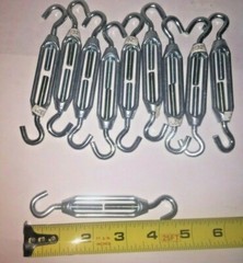 10 pc Turnbuckle Turn buckle Hook x Hook 7/32″