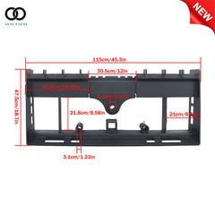 Pallet Fork Frame W Receiver Hitch & Spear Sleeves Skid Steer 4000lb Heavy-Duty
