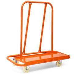 Heavy Drywall Cart 45.3″ L × 22.4″ W × 46″ H W/ 4 Swivel Wheels 3000 LB Capacity
