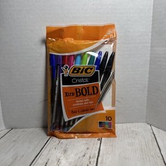 Bic Cristal Xtra Bold Ballpoint Pens 8 Assorted Colors