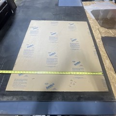 Clear Cast Acrylic Sheet Stock 32-7/8” X 36-1/2” X 1/4″ Thick