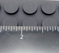 1/8″ Thick Round Stick on Rubber Bumper Feet Pads Spacer Lifters 7/16″ Wide Foot