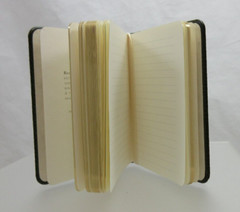Post Miniatures Mini Notebook 160 Lined Pages Leather Cover GREEN