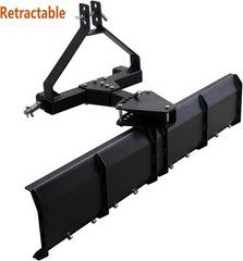 52″ 3-Point Tractor Rear Grading Blade Heavy Duty Steel Scraper for Cat 0 Cat 1