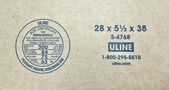 28″ x 5.5″ x 38″ Cardboard Corrugated Box – SIDE LOADING
