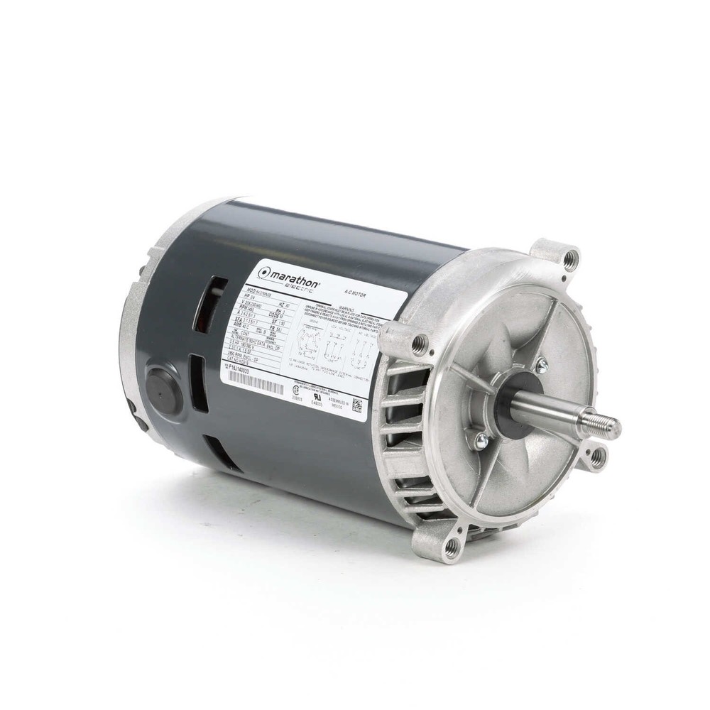 Marathon KG219 Electric Motor 3/4 HP 3600 Rpm 3PH 208-230/460 Volt 56J 5K37MN38