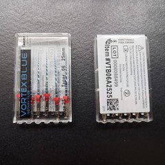 .06 Dentsply Tulsa Dental Vortex Blue Taper rotary files 21mm or 25mm 5Pks