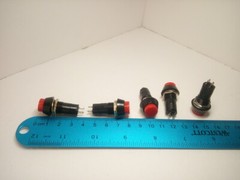 5X Pack Maintained Round Red On Off 2 Pins Push Button Power Switch 3A 250V Lot