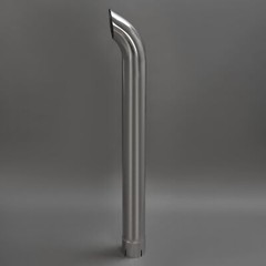 Stainless Steel Curved Exhaust Pipe Stack For Farmall IH 1026 1066 1466 w/Clamp