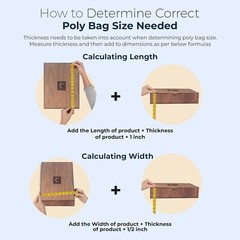Poly Bags With Suffocation Warning 4X6″, 5X7″, 6X9″, 8X10″ – Small Combo Pack Of
