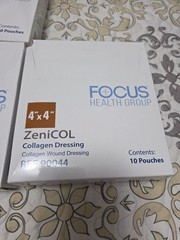 ZeniCOL 4 X 4 Inch Collagen Wound Dressing 29 Count NEW SEALED REF 90044