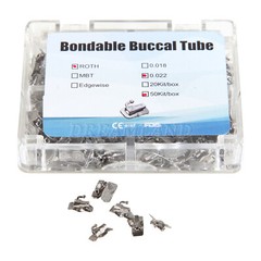 50 Kits Dental Bondable Non-Convertible Single Roth 022 Buccal Tube