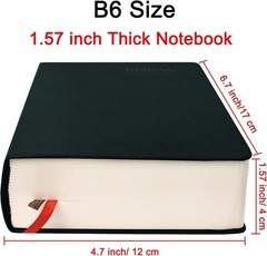 Vintage Believe Notebook Thick Blank Paper Notepad Leather Journal Diary Book