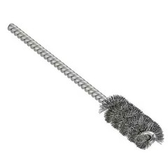 Tanis 06251 Tube And Pipe Brush, 3 1/4 In L Handle, 1 In L Brush, Silver,