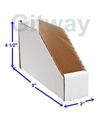 25 – 2″ X 9″ x 4 1/2″ Corrugated Cardboard Open Top Storage Parts Bin Bins Boxes