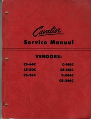 Cavalier manual variations, Reprint, CD or Thumb drive, Check variation
