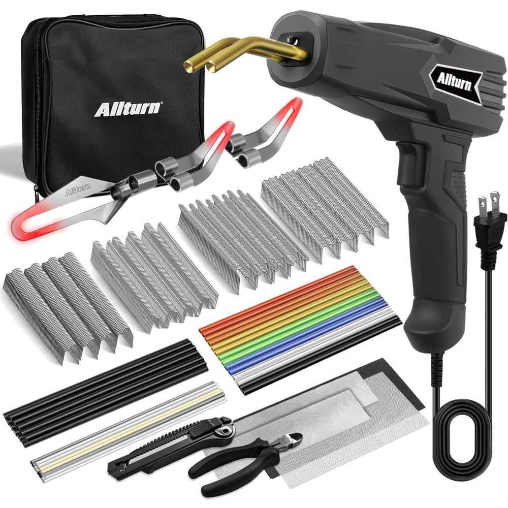 Plastic Welder 2in1 Hot Cutting Tip Welding Kit Car Repair Household