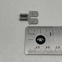 (24-Pack) 1/4″ Tin Plated Brass Blade Spade Quick Connect/Disconnect Splitter