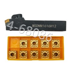 Lathe Turning Tool tool holder MSDNN1616H12 + 10pcs SNMG432 BP010 carbide insert