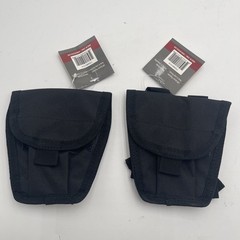 Lot Of 2 Rothco Black MOLLE Police Handcuff Holder Pouch for Police Duty Belt