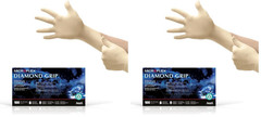 MICROFLEX Diamond Grip MF-300 Disposable Latex Gloves for Automotive, Healthcare