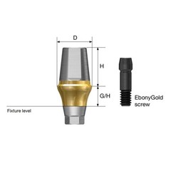 Titanium Straight Transfer Abutment Compatible with Osstem Hiossen Mini/Regular