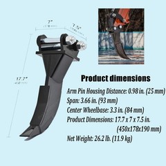 New Ripper Attachment Hooks Ripper Teeth For 0.8T-1.5T Mini Excavartor Digger