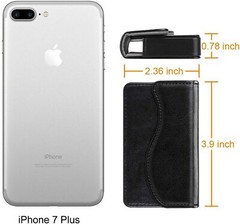 PU Leather Business Card Holder Name Card Bag Wallet Case Organizer -Black