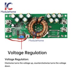 1200W 30A 1500W 50A Adjustable DC-DC Step-down Buck Power Supply Module