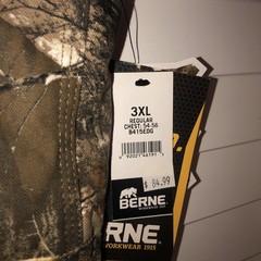 BERNE WORKWEAR SIZE 3XL BIB OVERALLS