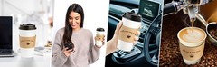 Kraft Paper Coffee Cup Sleeves 50 Packs – Coffee Sleeves, Disposable Corrugated