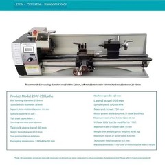 WM210V Lathe High-Precision Imported Compact Lathe Multi-Functional Lathe