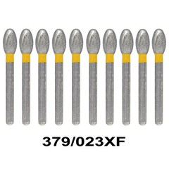 10 Burs/Box 379-023XF/023F/023C/023SC Fine Coarse Football Grit Diamond Burs