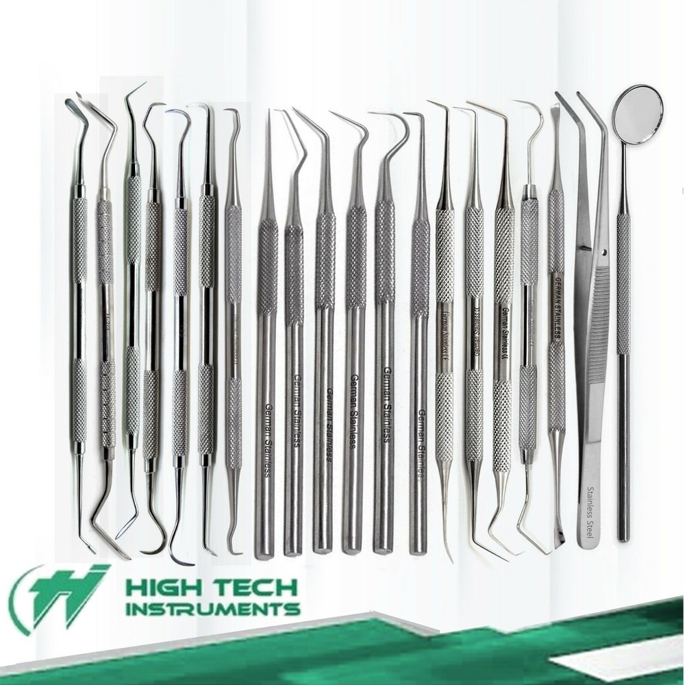 Professional Dental Oral Kit – Scaler Probe Pick SET Mirror STEEL- Dentist Tools
