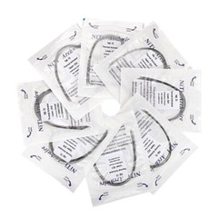Dental Ortho Thermal Activated Niti Ovoid Form Arcs Round Rectangular Arch Wires