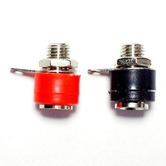 4mm Banana Female Socket, Red Black Panel Mount Jack with Screw or Solder Ter…