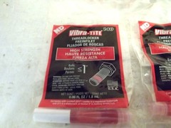 (4) Vibra-Tite 140 Threadlocker, Red, High Strength 1.8 ml #14002 made in USA