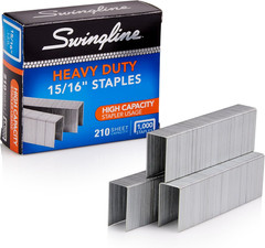 Staples Heavy Duty 3/8 Inch Length 60 Sheet Capacity 100 Strip 1000 Bx 1 Pk