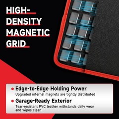 2 Magnetic Tool Mats & 1 Magnetic Parts Trays & 15 lb Telescoping Pickup Pen A++
