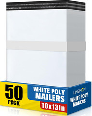 Poly Mailers 10X13 Inch 50 Pcs, Large Shipping Bags for Clothing, Waterproof Str