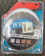 New Open Box Makita B-69646 14″ Segmented Diamond Blade – Pack of 3