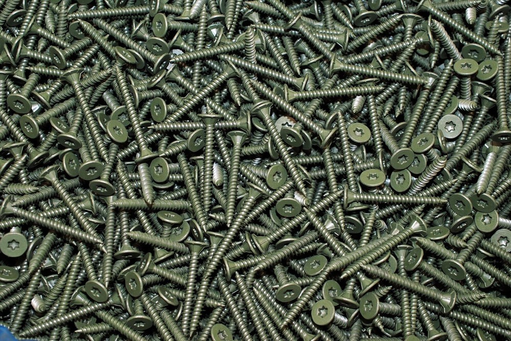 (500) Torx Wafer Head 8 x 1-5/8 Coated Cement Fiber Backer Board Screw T25