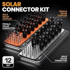Solar Connector Crimping Tool Kit with MC4 Connectors