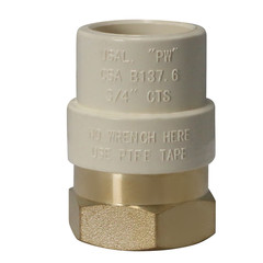 10 Pcs. 3/4″ Female NPT x 3/4″ CPVC Adapter, Lead Free, 3/4″ CPVC Female Adapter
