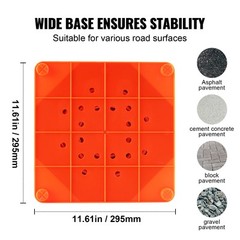 VEVOR Safety Cones 4 pcs 28″ Collapsible Traffic Cones with Reflective Collars
