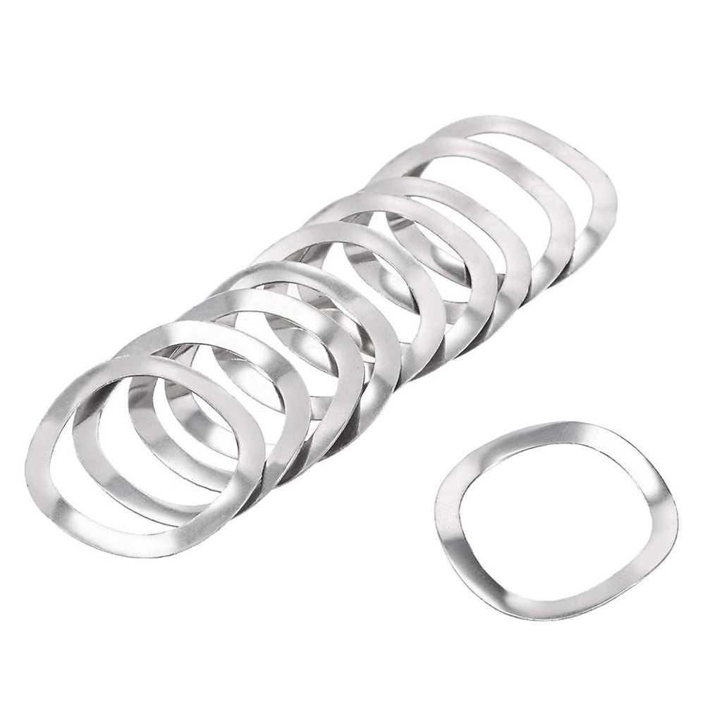 uxcell 10Pcs 0.77″ x 0.98″ x 0.01″ 304 Stainless 19.5mmx25mmx0.3mm, silver