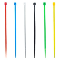 120PCS 8 Inch Zip Ties Nylon Cable Ties Multi Color Strong Durable 6 Colors