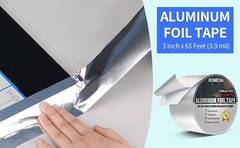 Aluminum Foil Tape 2″ x 65ft | 3.9 Mil High-Temp HVAC Tape for Ductwork & Vents*