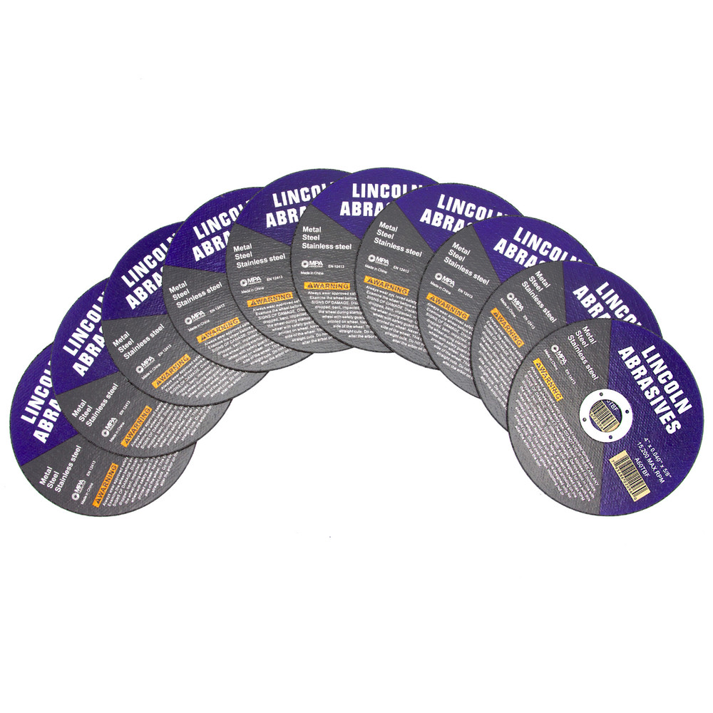 10 Pack 4″ X .040″ X 5/8″ Cut-off Wheels Cutting Discs Stainless Steel & Metal