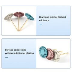 AZDENT Dental composite polishing diamond HP 2.35mm disc wheel for Handpiece